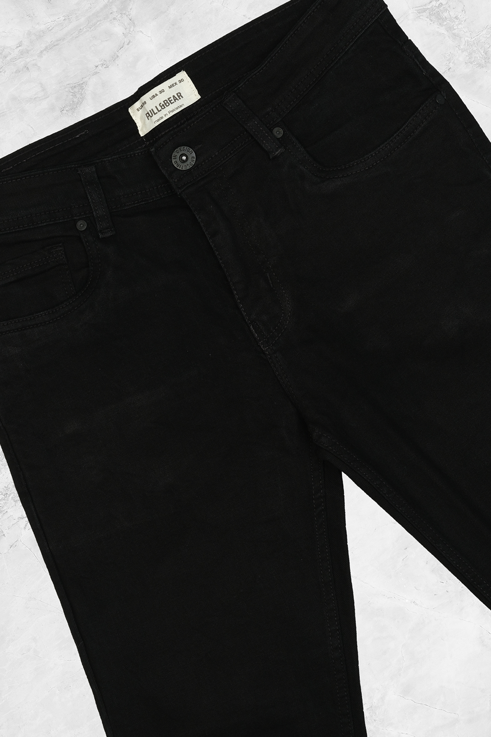 4 P&B CINDER BLACK JEANS - Image 1