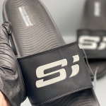Skechers Hyperburst Slides Black D1