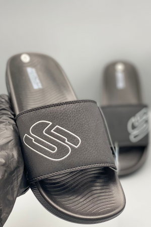 Skechers Hyperburst Slides BLACK D2