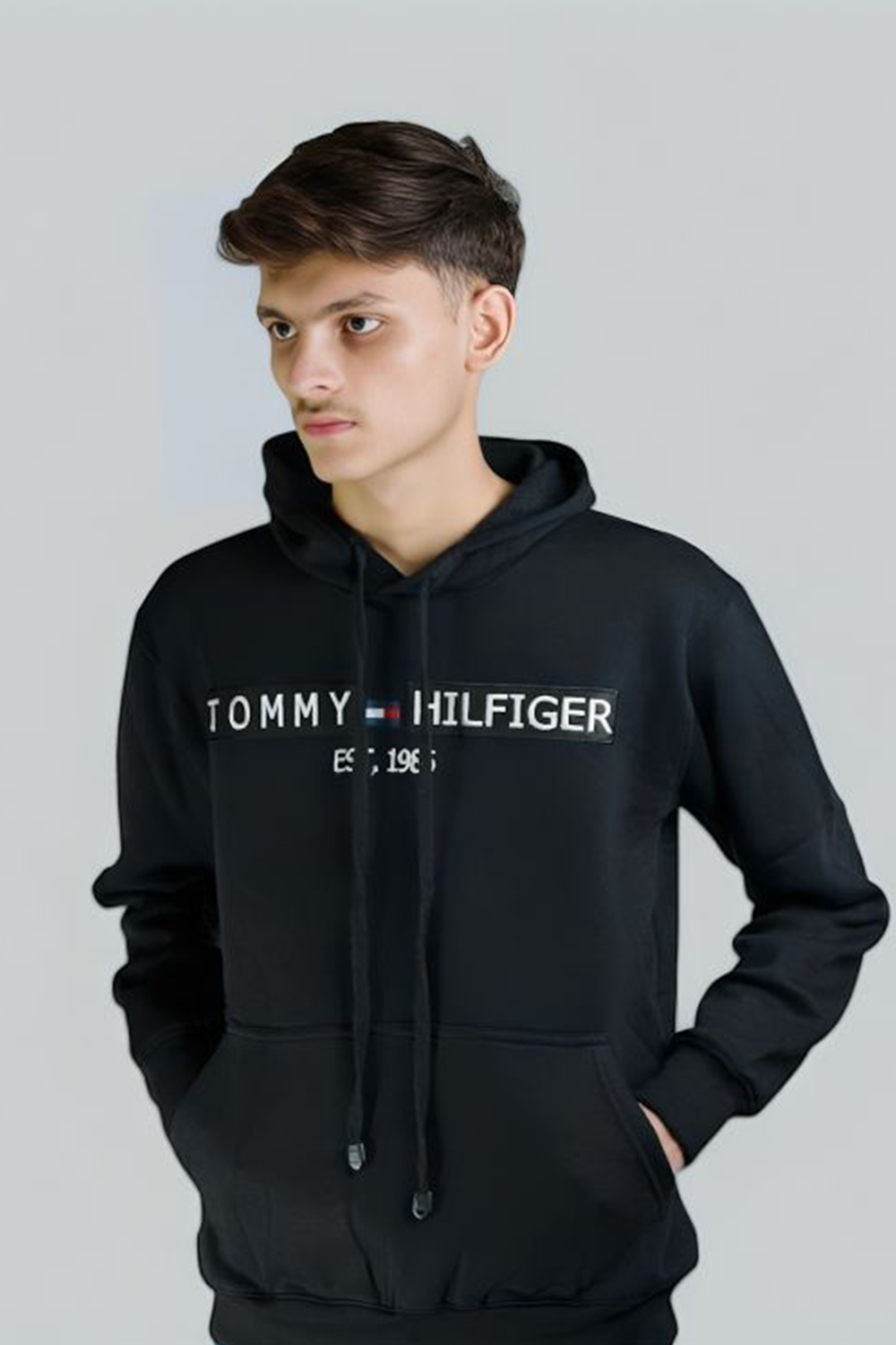 TH HOODIE BLACK TH HOODIE BLACK - Image 1