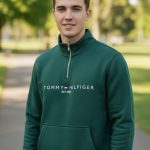 TH Sea Green Qtr Zipper